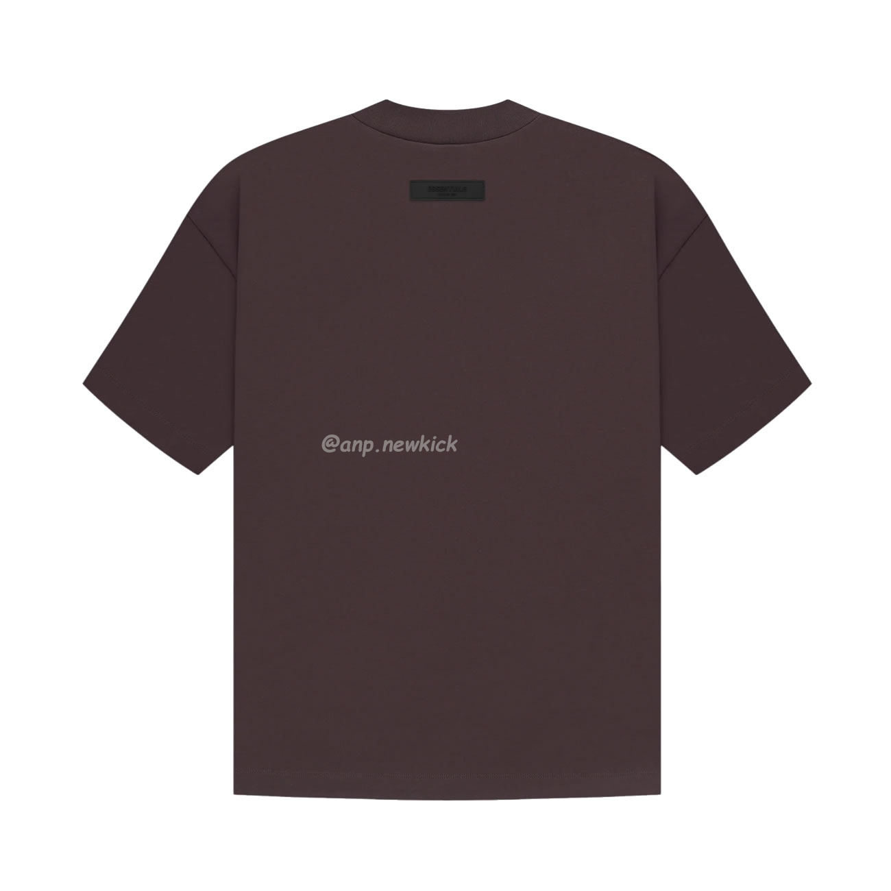 Fear Of God Essentials Fog Logo Letter Short Sleeve T Shirt Plum Purple (16) - newkick.app